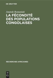 book La fécondité des populations congolaises