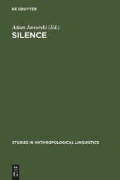 book Silence: Interdisciplinary Perspectives