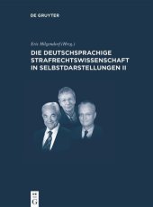 book Die deutschsprachige Strafrechtswissenschaft in Selbstdarstellungen II