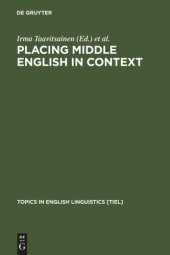 book Placing Middle English in Context