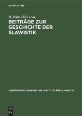 book Beiträge zur Geschichte der Slawistik