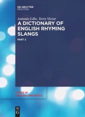 book A Dictionary of English Rhyming Slangs