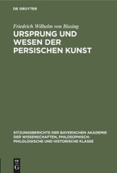 book Ursprung und Wesen der persischen Kunst