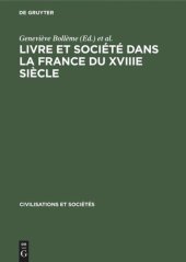 book Livre et société dans la France du XVIIIe siècle: [1]