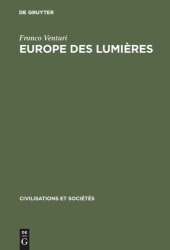 book Europe des lumières: Recherches sur le 18ème siècle