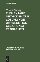 book Elementare Methoden zur Lösung von Differentialgleichungsproblemen