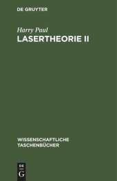 book Lasertheorie II