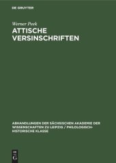 book Attische Versinschriften