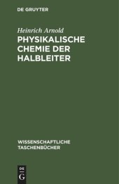 book Physikalische Chemie der Halbleiter