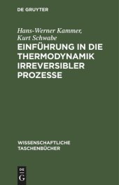 book Einführung in die Thermodynamik irreversibler Prozesse