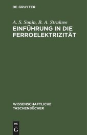 book Einführung ın die Ferroelektrizität