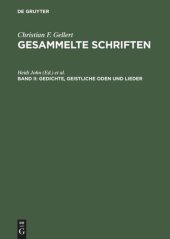 book Gesammelte Schriften: Band II Gedichte, Geistliche Oden und Lieder