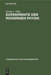 book Experimente der modernen Physik: Schritten zur Quantenphysik