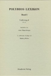 book Polybios-Lexikon: Band I, Lieferung 4 (lambda-omikron)