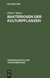 book Bakteriosen der Kulturpflanzen