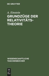 book Grundzüge der Relativitätstheorie