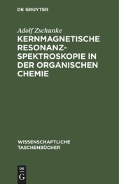 book Kernmagnetische Resonanzspektroskopie in der organischen Chemie