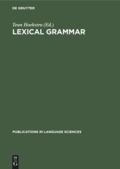 book Lexical grammar