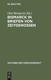 book Bismarck in Briefen von Zeitgenossen