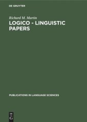 book Logico - Linguistic Papers