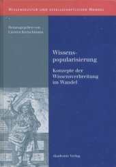 book BAND 4 Wissenspopularisierung: Konzepte der Wissensverbreitung im Wandel