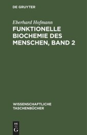 book Funktionelle Biochemie des Menschen, Band 2