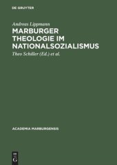 book Marburger Theologie im Nationalsozialismus