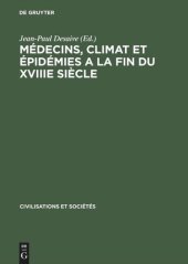 book Médecins, climat et épidémies a la fin du XVIIIe siècle