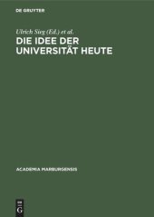 book Die Idee der Universität heute