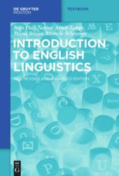 book Introduction to English Linguistics