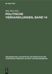 book Politische Verhandlungen, Band 14