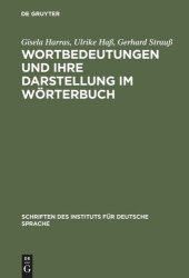 book Wortbedeutungen und ihre Darstellung im Wörterbuch