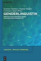 book Genderlinguistik: Sprachliche Konstruktionen von Geschlechtsidentität