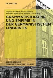 book Grammatiktheorie und Empirie in der germanistischen Linguistik