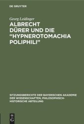 book Albrecht Dürer und die “Hypnerotomachia Poliphili”