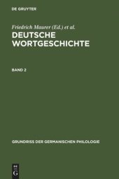 book Deutsche Wortgeschichte: Band 2