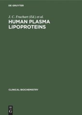 book Human Plasma Lipoproteins