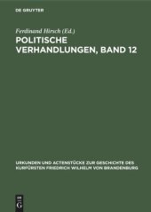 book Politische Verhandlungen, Band 12