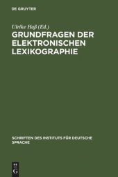 book Grundfragen der elektronischen Lexikographie: elexiko - Das Online-Informationssystem zum deutschen Wortschatz