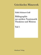 book Bibliographie zur antiken Numismatik Thrakiens und Moesiens