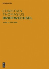 book Briefwechsel: Band 2 Briefe 1693–1698