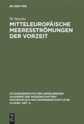 book Mitteleuropäische Meeresströmungen der Vorzeit