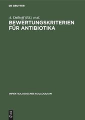 book Bewertungskriterien für Antibiotika