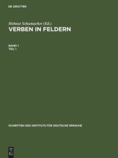 book Verben in Feldern: Valenzwörterbuch zur Syntax und Semantik deutscher Verben