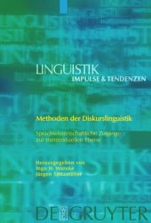 book Methoden der Diskurslinguistik: Sprachwissenschaftliche Zugänge zur transtextuellen Ebene