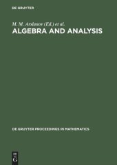 book Algebra and Analysis: Proceedings of the International Centennial Chebotarev Conference held in Kazan, Russia, June 5–11, 1994