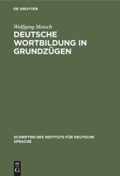 book Deutsche Wortbildung in Grundzügen