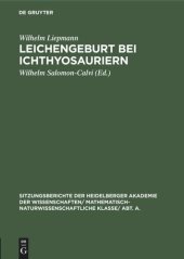 book Leichengeburt bei Ichthyosauriern: Eine paläobiologische Studie