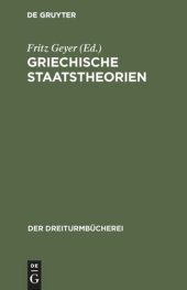 book Griechische Staatstheorien: Platon und Aristoteles