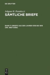 book Sämtliche Briefe: Band 11 Briefe aus den Jahren 1818 bis 1819 (Nr. 4867-5369)